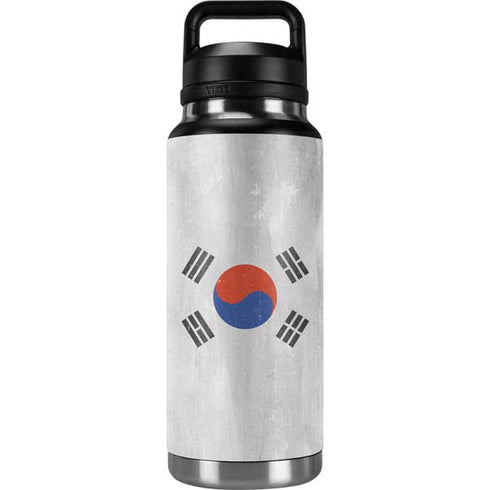 South Korean Flag Distressed YETI Rambler 36oz Bottle Skin